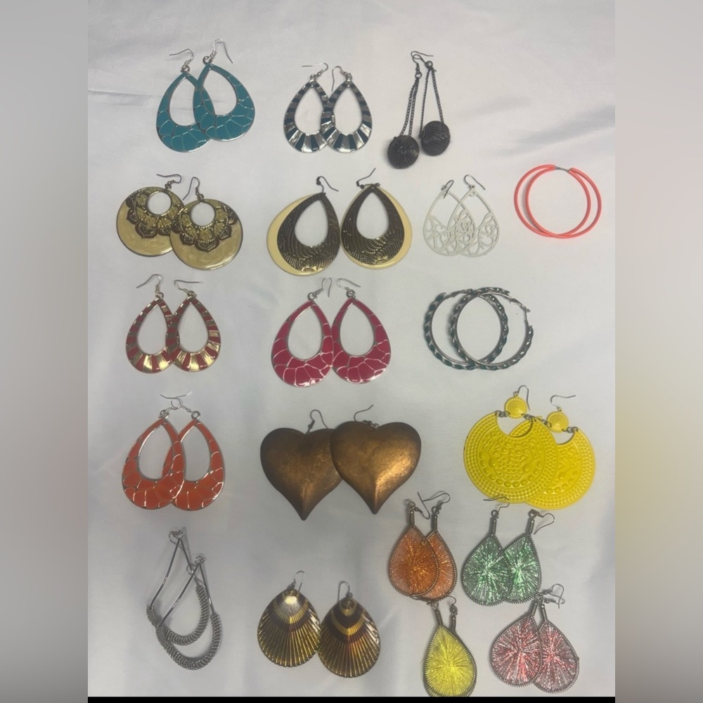 Elegant Gold and Silver Teardrop Earrings